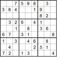 Printable Sudoku puzzles