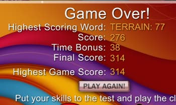 scrabble sprint bingo