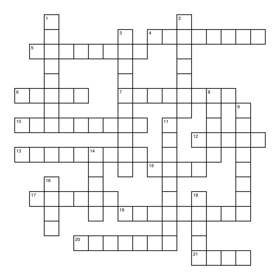 Seaside Crossword Puzzle