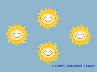 Free Smiling Suns Wallpaper
