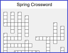 Spring Crossword Printable