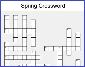 Free Spring Crossword Puzzle