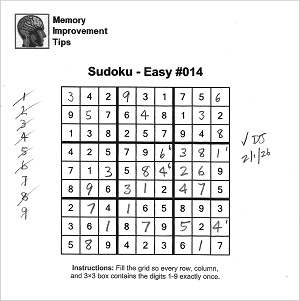 Example of solved sudoku