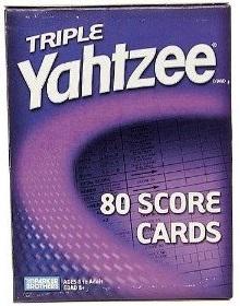 Triple Yahtzee Score Pads, Free Triple Yahtzee Score Sheets