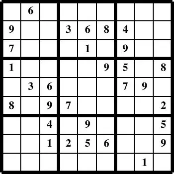 Printable Sudoku puzzles