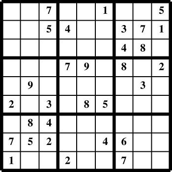 Printable Sudoku puzzles