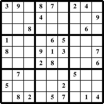 Printable Sudoku puzzles