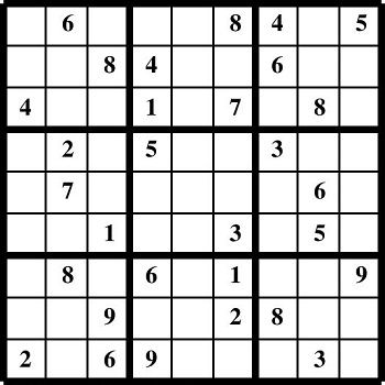 Printable Sudoku puzzles