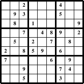 Printable Sudoku puzzles